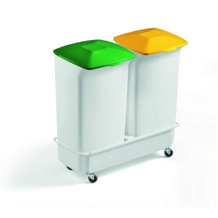 DURABLE 1809816050 - Ensemble de poubelles rectangulaires Durabin® 40 L