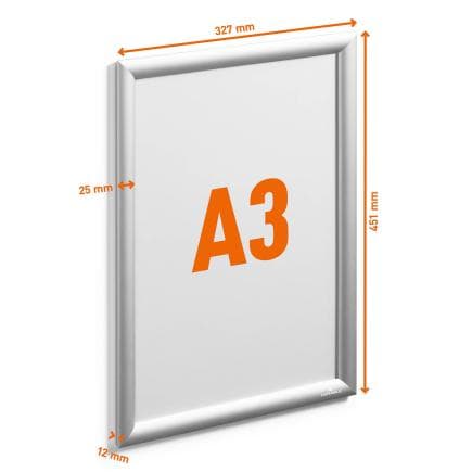 DURABLE 5034-23 - Cadre photo OUTDOOR A3 en aluminium à pression