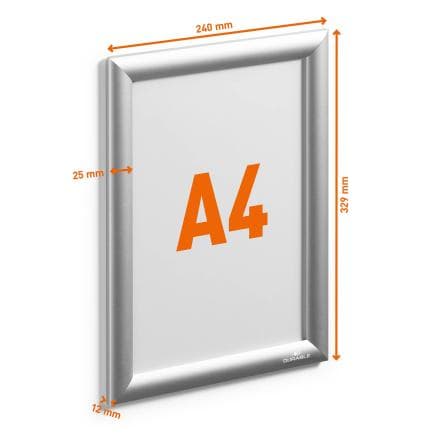 DURABLE 5061-23 - Cadre à pression en aluminium OUTDOOR A4