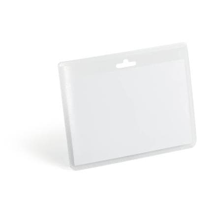 DURABLE 8251-19 - Badge nominatif en polypropylène (PP) 60 x 90 mm avec perforation européenne