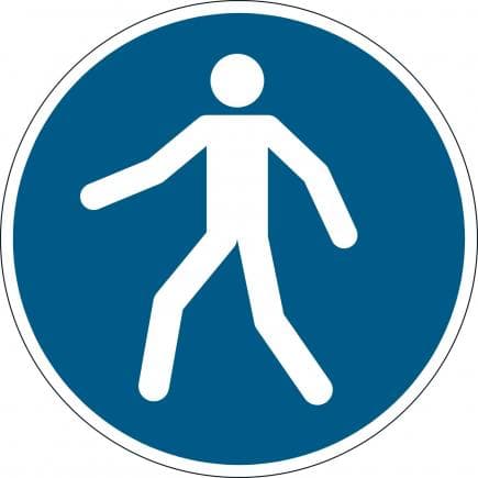 DURABLE 1731-06 - Pictogramme au sol "Passage obligatoire"