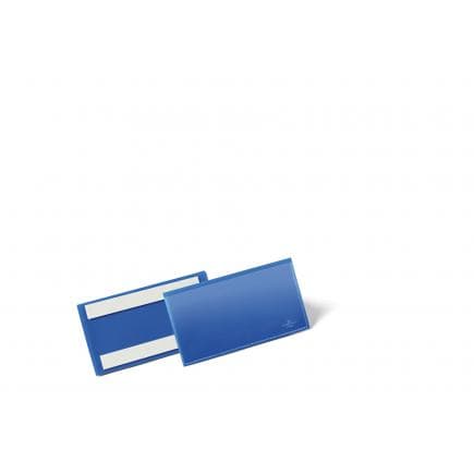 DURABLE 1762-07 - Poches avec bandes adhésives taille 150 x 67 mm, bleu (lot muliple)