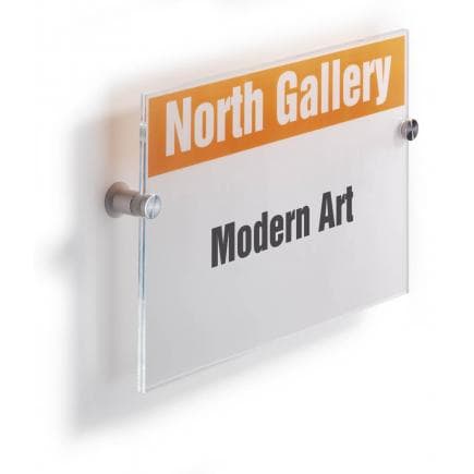 DURABLE 4825-19 - Plaque extérieure vertical CRYSTAL SIGN® A4