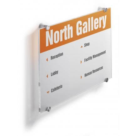 DURABLE 4826-19 - Plaque extérieure vertical CRYSTAL SIGN® A3