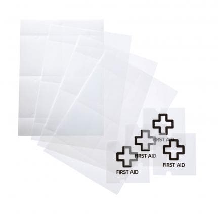 DURABLE 4830-19 - Inserts de rechange CRYSTAL SIGN® 105x105 mm pour plaque de rue extérieure (lot muliple)