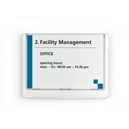 DURABLE 4861-37 - Plaque de porte extérieure CLICK SIGN 149x105,5 mm
