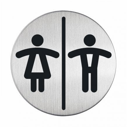 DURABLE 4920-23 - Pictogramme WC femme/homme ø 83 mm