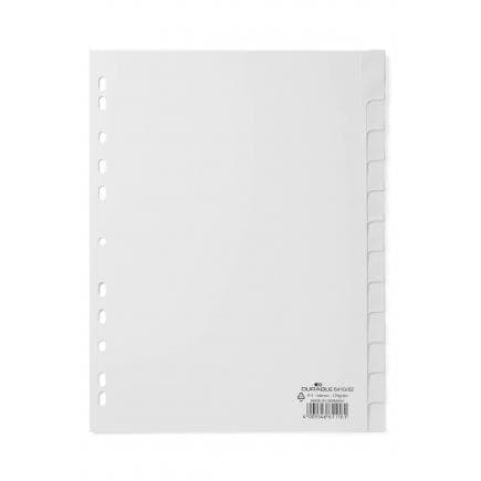 DURABLE 6410-10 - Intercalaire A4 12 touches thermocollées en PPL (lot muliple)
