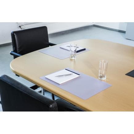 DURABLE 7111-19 - Sous-main DURAGLAS® 420x300 mm pour salles de conférence, transparent (lot muliple)