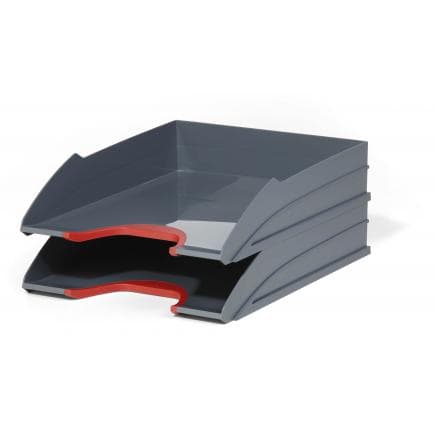 DURABLE 7702-03 - Corbeilles à courrier VARICOLOR® TRAY SET DUO A4 (lot muliple)