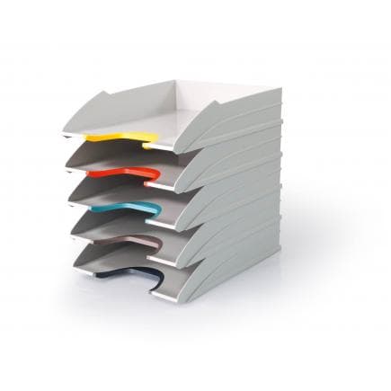 DURABLE 7704-27 - Corbeilles à courrier VARICOLOR® MIX TRAY SET A4 (lot muliple)