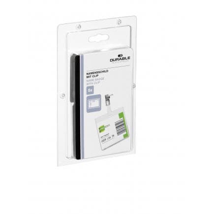 DURABLE 8603-19 - Porte-nom 60x90 mm avec clip, petit (lot muliple)