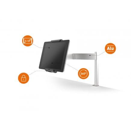 DURABLE 8931-23 - Support pour bureau tablette avec bras extensible TABLET HOLDER TABLE CLAMP