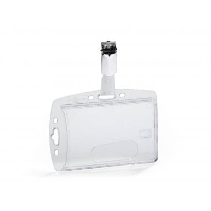 DURABLE 8956-19 - Porte-badge fermé avec clip pour 1 carte, emballage de vente au détail