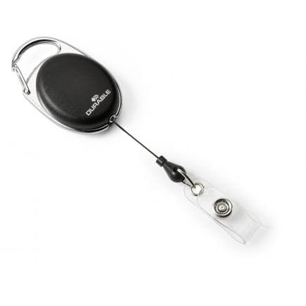 DURABLE 8958-01 - STYLE yo-yo escargot avec sangle avec bouton pression, emballage unique