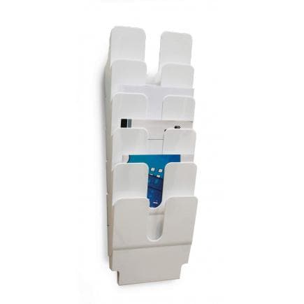 DURABLE 1700008061 - Flexiplus 6 A4 présentoir mural, format A4, 6 compartiments, 247x1080x100 mm