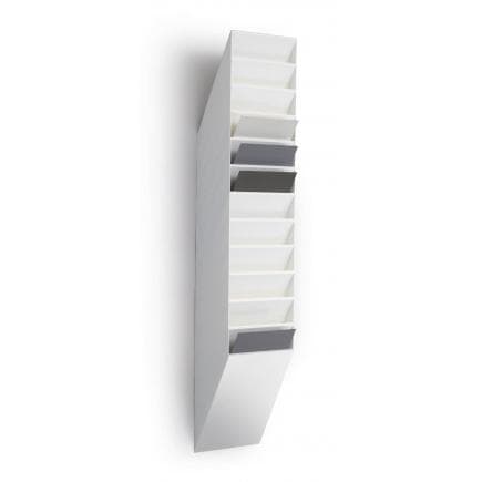 DURABLE 1709763060 - Flexiboxx 12 A4 présentoir mural, format A4, 12 compartiments, 240x1115x135 mm