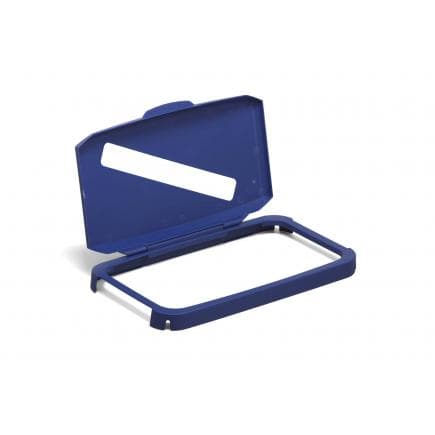 DURABLE 1800502040 - Couvercle fixe pour Durabin 60, avec fente pour papier/carton, bleu