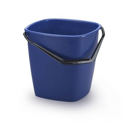 DURABLE 1809413080 - Seau carré 9,5 litres, avec anse, 250x250x245 mm (lot muliple)