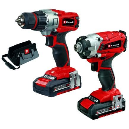 EINHELL 4257232 - TE-TK 18/1 Li Kit (CD+CI) - Kit d'outils électroportatifs