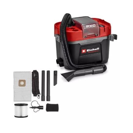 EINHELL 2347155 - TP-VC 18/10 Li BL L-Solo - Aspirateur eaux et poussières sans fil 18V (sans batterie ni chargeur)