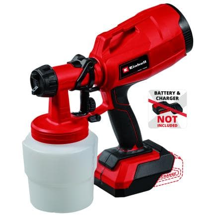 EINHELL 4260025 - TC-SY 18/60 Li-Solo - Pistolet pulvérisateur sans fil 18V (sans batterie)
