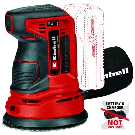 EINHELL 4462010 - TE-RS 18 Li-Solo - Ponceuse orbitale aléatoire sans fil 18V (sans batterie)