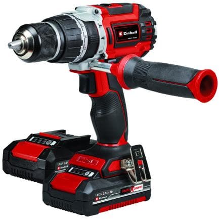 EINHELL 4514206 - TP-CD 18/60 Li- i BL +39 2x2.0 - Perceuse-visseuse sans fil 18V 2Ah avec 39 accessoires en mallette (avec 2 batteries et...