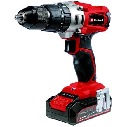 EINHELL 4514220 - TE-CD 18/2 Li-i +22 (1x2,5 Ah) - Perceuse-visseuse sans fil 18V 2,5Ah avec 22 accessoires en mallette (avec batterie et chargeur)