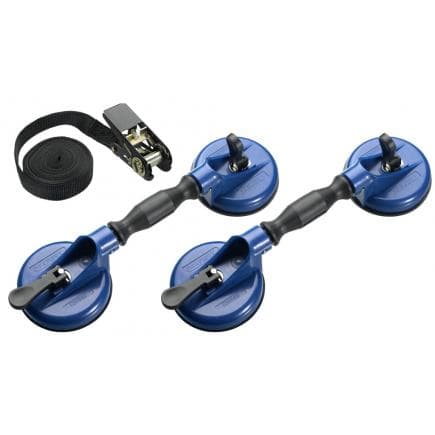 EXPERT E201501 - Jeu de 2 paires de ventouses + sangle pour verres