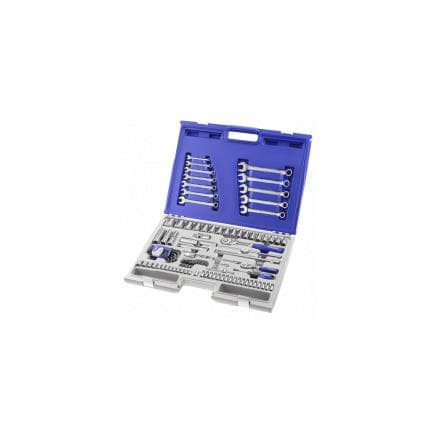 EXPERT E032911 - ASSORTIMENT DE DOUILLES, CLÉS ET ACCESSOIRES MÉTRIQUES 1/4'' 1/2'' 101 PIÈCES