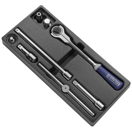 EXPERT E032924 - MODULE D’ACCESSOIRES 1/2'' MÉTRIQUES 8 PIÈCES