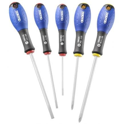 EXPERT E160901 - JEU DE 5 TOURNEVIS PLATS PHILLIPS®