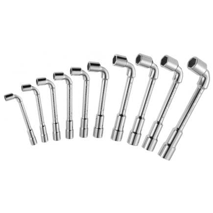 EXPERT E117387 - Assortiment de clés à douille hexagonales 10 pièces dans boîte en carton