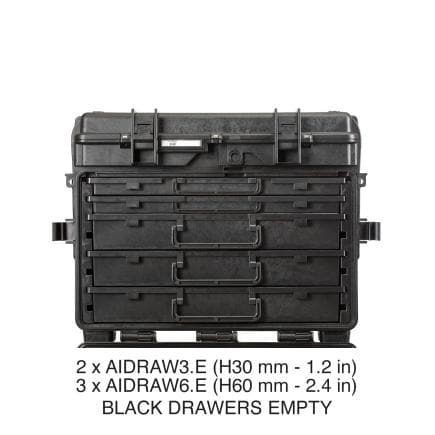 EXPLORER CASES 5140X.B.5AL - Valise avec tiroirs vides - 5 x AIBOX3.E et 1 x AIBOX6.E