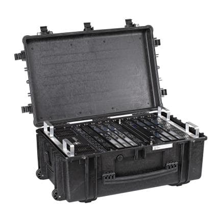 EXPLORER CASES 7630.B.15U - Valise de rack étanche avec roulettes et poignée de chariot pour accueillir jusqu’à 15 unités (vide)