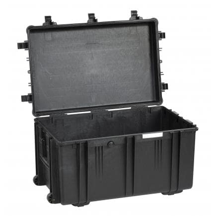 EXPLORER CASES 7641.B E - Valise avec roulettes et poignées latérales noire vide