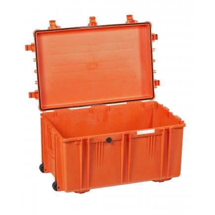 EXPLORER CASES 7641.O E - Valise avec roulettes et poignées latérales orange vide