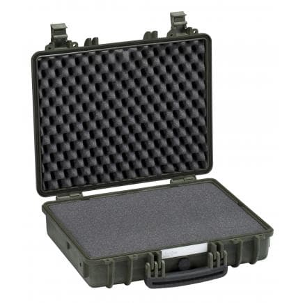 EXPLORER CASES 4412HL.G - Valise antichoc idéale pour ordinateur portable et accessoires vert kaki avec mousse