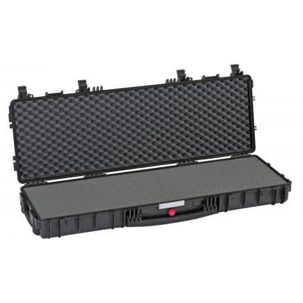 EXPLORER CASES RED11413.B - Valise porte-fusil avec accessoires noire avec mousse pré-cubée, jusqu’à 114 cm