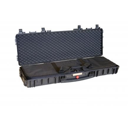 EXPLORER CASES RED11413.BGS - Valise porte-fusil avec accessoires noire avec mousse à cônes et sac extractible, jusqu’à 114 cm