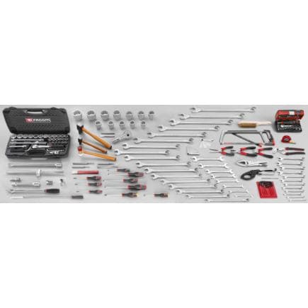 FACOM 2068.MV9 - Assortiment CM.V9 avec servante de chantier BT.C4TA (175 outils)