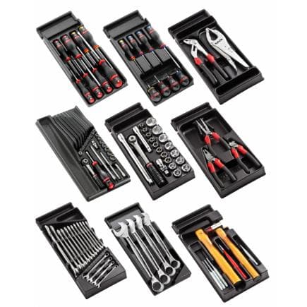 FACOM CM.105 - Assortiment ''Poids lourds'' de 114 outils avec plateaux de rangement