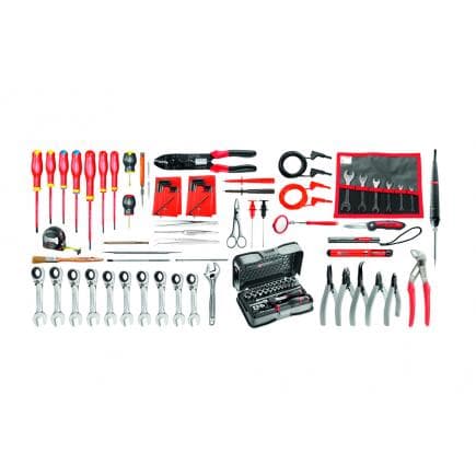 FACOM BSR20.EL34 - Assortiment d'électricien de 101 outils dans une boîte à outils textile à roulettes