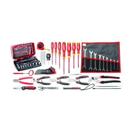 FACOM BST14.EM40A - 80-PIECE SET OF ELECTROMECHANICAL TOOLS IN TOOL BAG