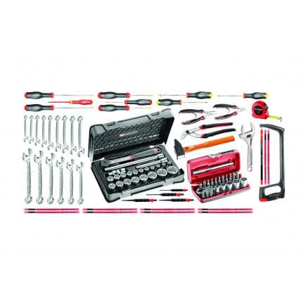 FACOM BT200.M100A - 96-PIECE SET OF INDUSTRIAL MAINTENANCE TOOLS IN BI-MATERIAL TOOLBOX