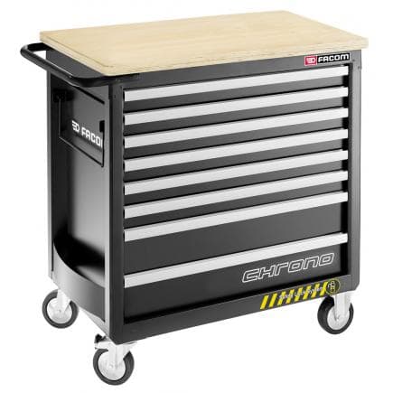 FACOM CHRONO.8GM4HD - CHRONO ROLLER CABINET - 8 DRAWERS - 4 MODULES PER DRAWER - HEAVY LOADS AND SAFETY