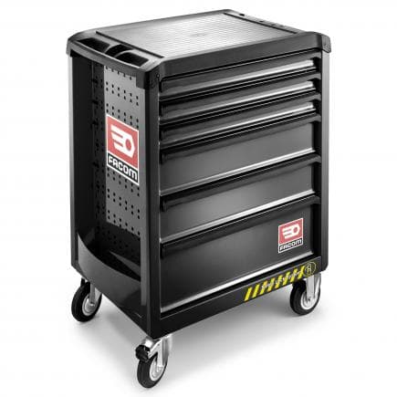 FACOM ROLL.6GM3S - ROLL + 6 DRAWER ROLLER CABINET - 3 MODULES PER DRAWER - SAFETY RANGE