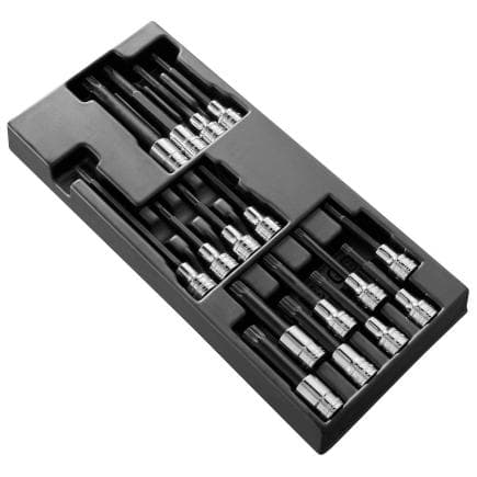 FACOM MOD.SHPB - Assortiment de douilles pour tournevis 1/2'' 6 pans torx (16 pièces)