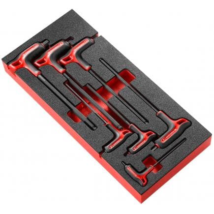 FACOM MODM.84TZSA - Assortiment de clés mâles hexagonales en module mousse (7 pièces)